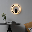 Aplique negro circular