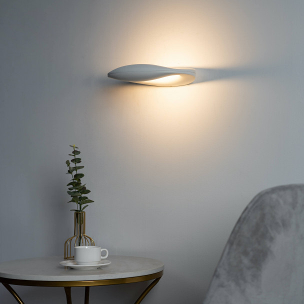 Lámpara de pared LED de medio círculo