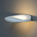 Aplique blanco de aluminio.