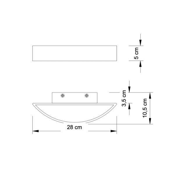 Lámpara de pared LED de moda