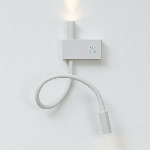 Aplique pequeño blanco de doble luz