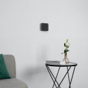 Aplique LED negro, delgado y discreto