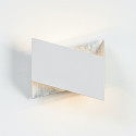 Aplique blanco y plateado