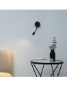 Luz de lectura de pared negra con interruptor - Aski
