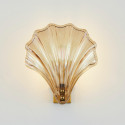 Aplique de pared de cristal ámbar