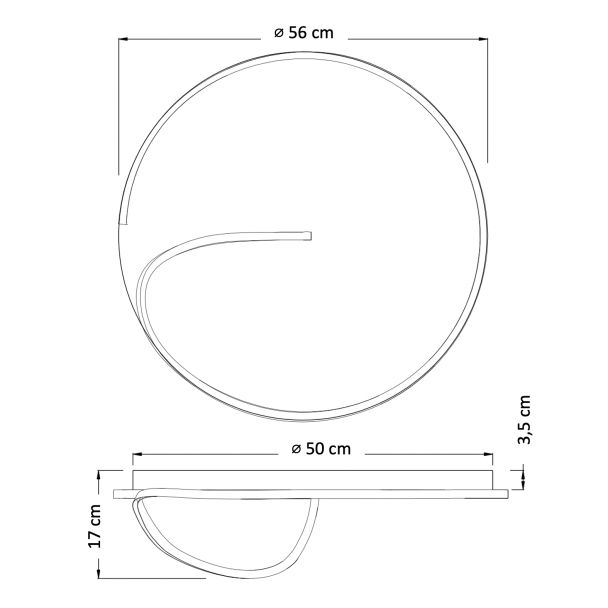 Plafón LED para salón