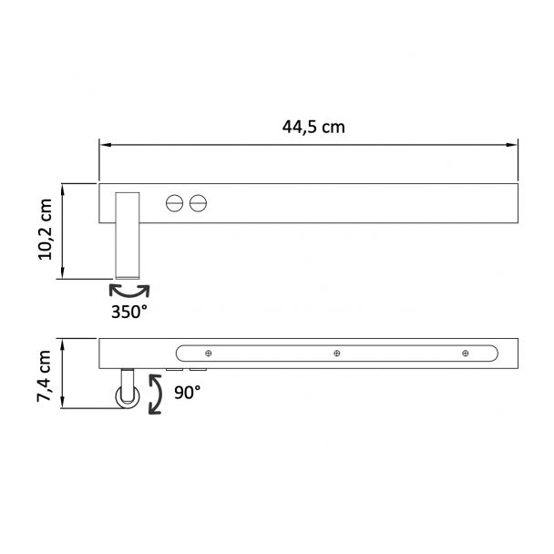 Aplique LED y transformador integrados