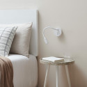 Aplique blanco con interruptor