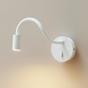 Aplique redondo blanco para atornillar en la pared