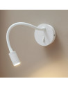Aplique flexible blanco con interruptor - Aski