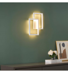 Aplique con doble rectángulo LED blanco - Taavi 2