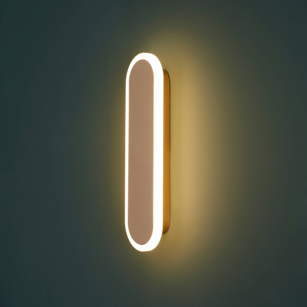 Aplique LED de aluminio.