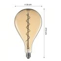 Bombilla 30cm enorme con filamento trenzado E27 4W