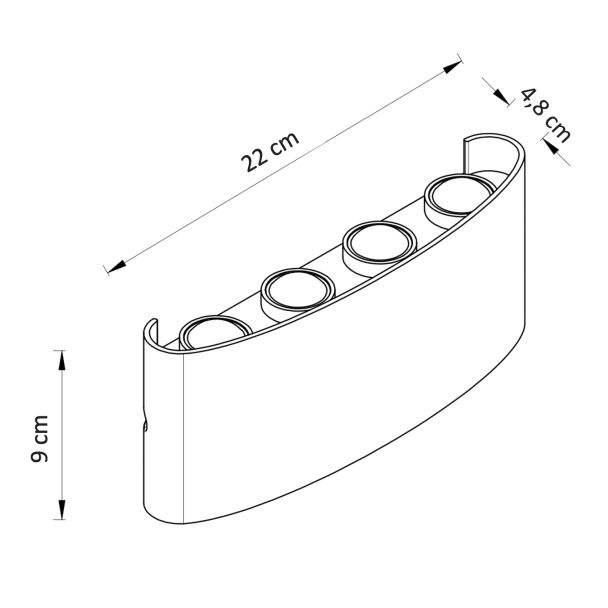 Aplique led - Prisma