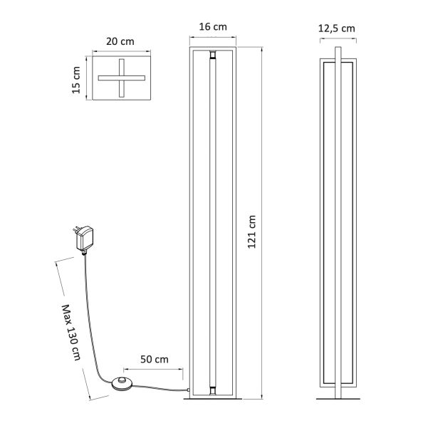 Lámpara de pie led - Otso