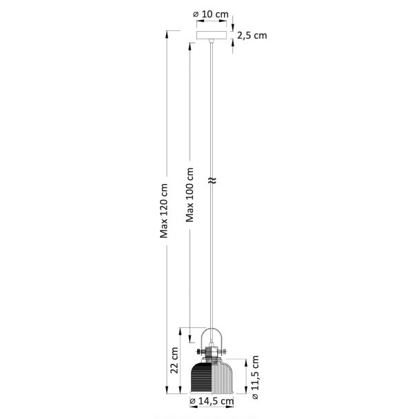 Colgante campana de cristal - Vela
