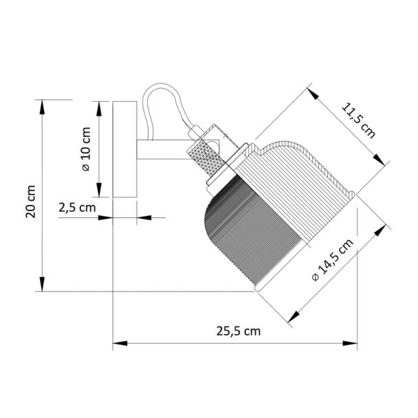 Aplique campana de cristal - Vela