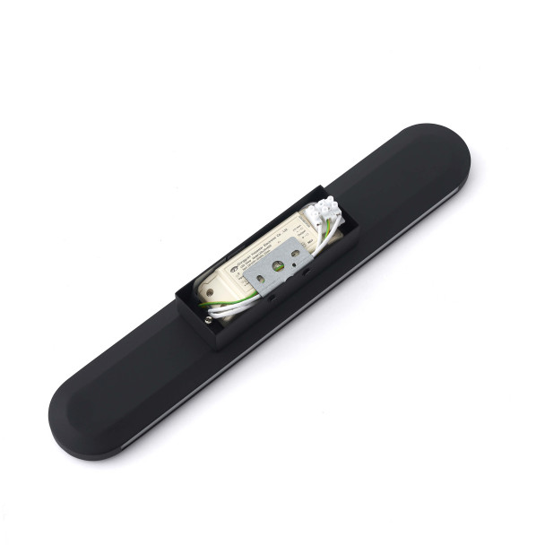 Aplique negro de aluminio - Aika