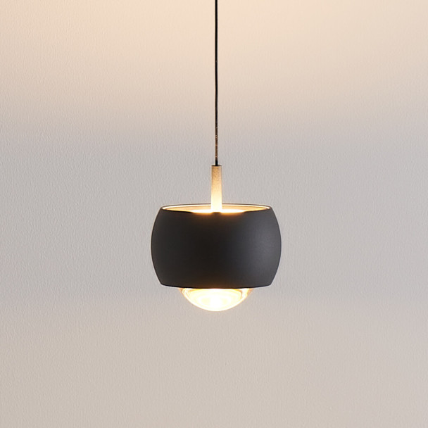 Luminaria colgante negra con altura ajustable - Finn