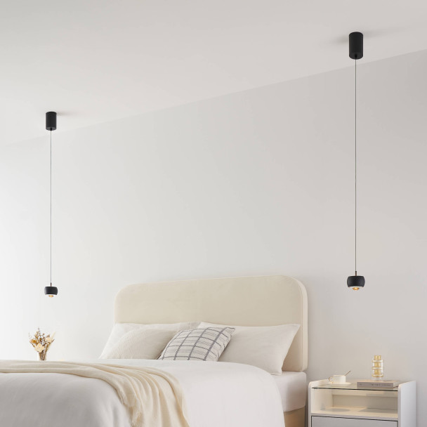 Luminaria colgante negra cocina o dormitorio - Finn