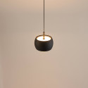Luminaria colgante de diseño de bola de metal negro - Finn