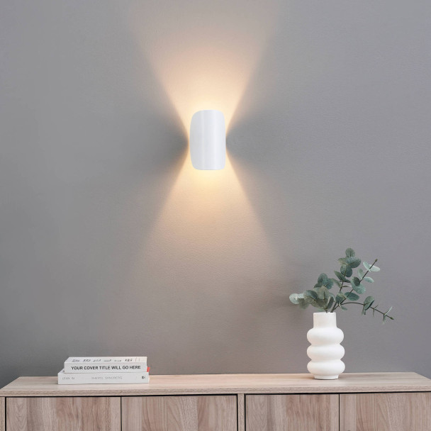 Aplique blanco de aluminio orientable IP54 - Notte