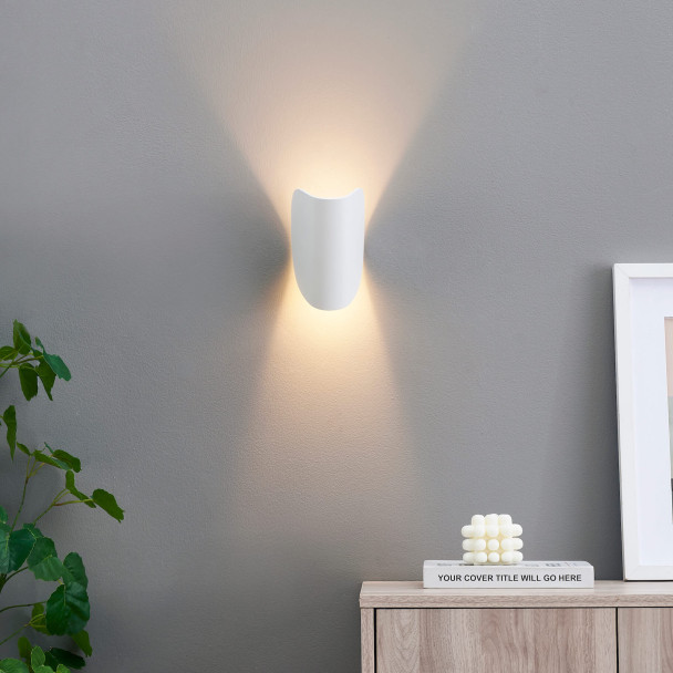 Aplique blanco de aluminio orientable IP54 - Notte