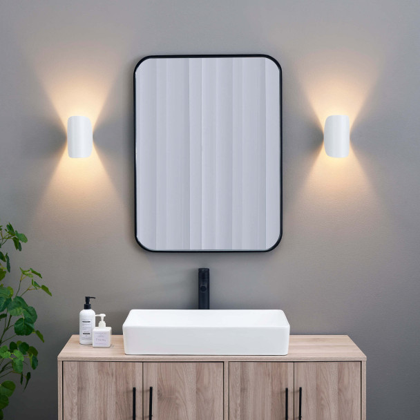 Aplique blanco de aluminio orientable IP54 - Notte