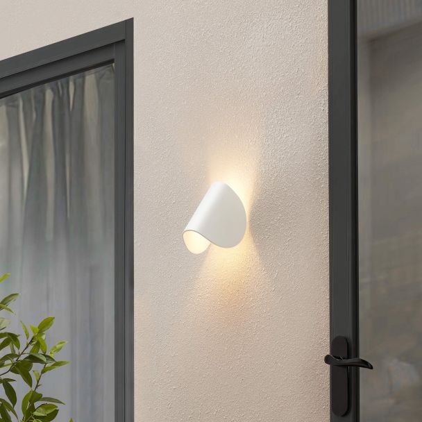 Aplique blanco de aluminio orientable IP54 - Notte