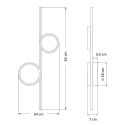 Aplique LED negro - Celi