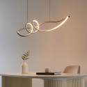 Lámpara LED colgante de cocina Wave negra - Lybella