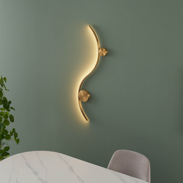 Aplique elegante y refinado para interiores IP20 - Curva
