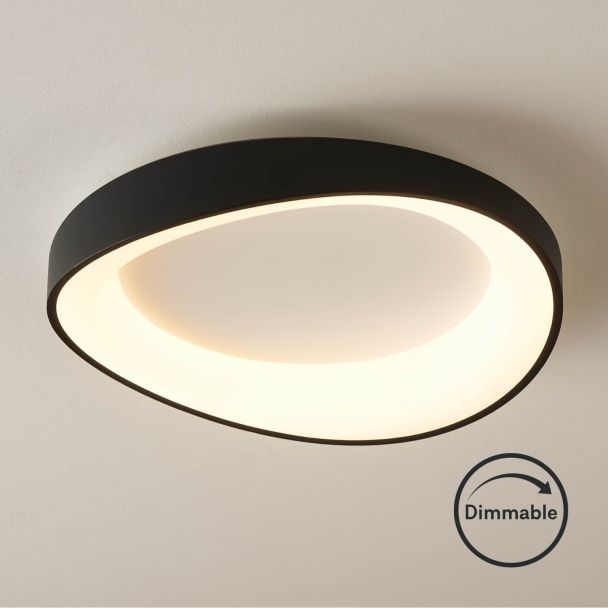 Plafón blanco con contorno negro - Belina