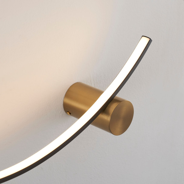 Aplique LED integrado blanco cálido - Curva
