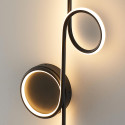 Aplique negro con LED integrado - Celi