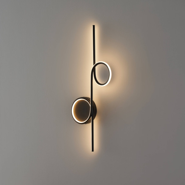 Aplique de aluminio negro y silicona - Celi