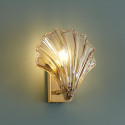 Lámpara de pared dorada concha de cristal - Amanda