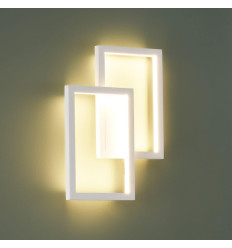 Aplique con doble rectángulo LED blanco - Taavi