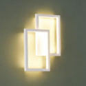 Aplique con doble rectángulo LED blanco - Taavi