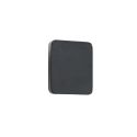 Aplique LED con bordes redondeados minimalista negro - Eporedia