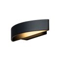 Aplique negro en semicírculo LED - Attica