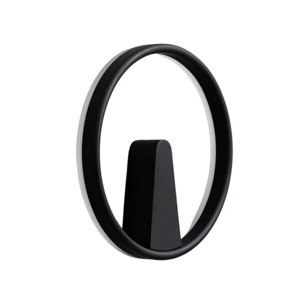 Aplique minimalista de anillo negro LED - Scott