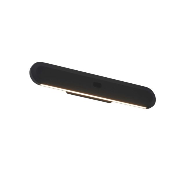 Aplique LED negro regulable para interior con sensor - Aika