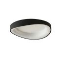 Plafón redondo negro discreto con LED integrado regulable - Belina