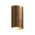 Lámpara de pared redonda enyesada - hoja de oro Aries