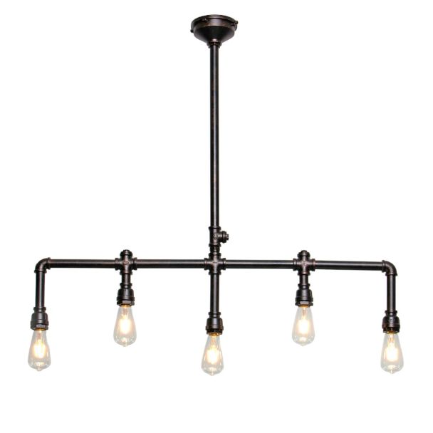 Lámpara de techo moderna 5 luces metalo marron - Maestro