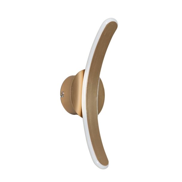 Aplique de diseño en forma de arco LED de color latón - Dawn