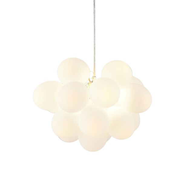 Lámpara colgante contemporánea con 17 vidrios blancos - Bartali