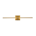 Aplique mural LED tubular dorado minimalista - Collins
