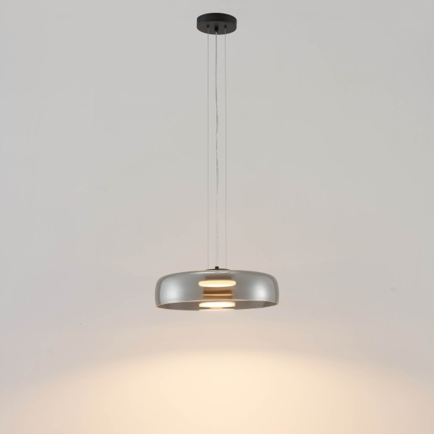 Lámpara colgante LED vidrio ahumado diseño moderno - Riccardo